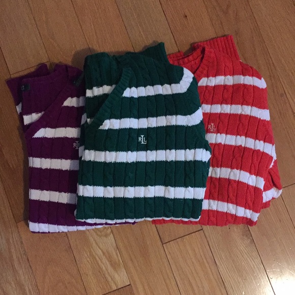 Striped Ralph Lauren Sweaters Size S - Picture 1 of 6